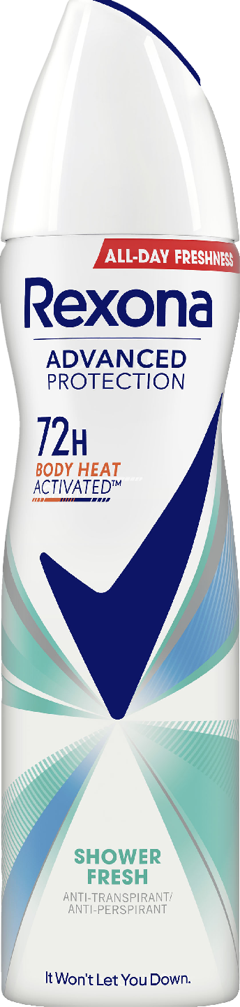 Rexona Advanced Protection antiperspirantti Deo Spray 150 ml Shower Fresh