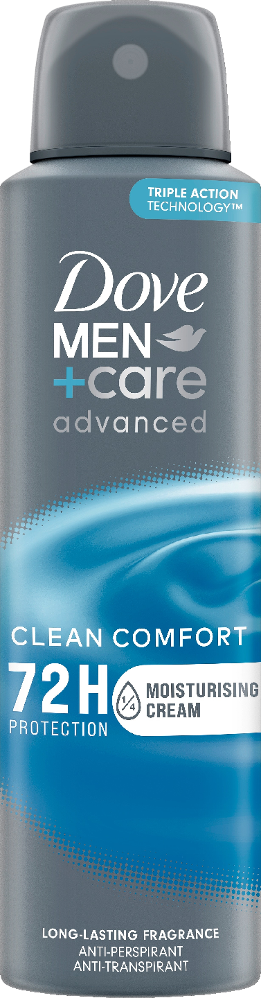 Dove Men+Care 72h Advanced Clean Comfort Antiperspirantti Deo Spray 150ml