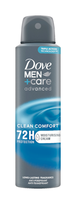 Dove Men+Care 72h Advanced Clean Comfort Antiperspirantti Deo Spray 150ml