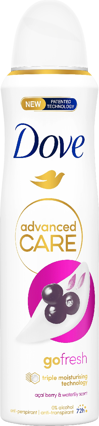 Dove 72h Advanced Care Acai Berry&Water Lily Antiperspirantti Deo Spray 150ml