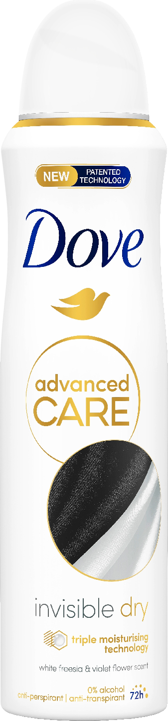 Dove 72h Advanced Care Invisible Dry Antiperspirantti Deo Spray 150ml