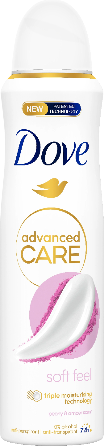 Dove 72h Advanced Care Soft Feel Antiperspirantti Deo Spray 150ml