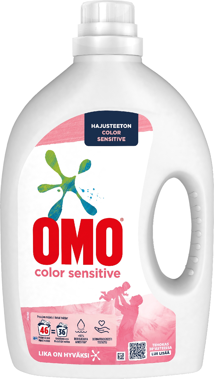 Omo pyykinpesuneste 1,84L Color Sensitive