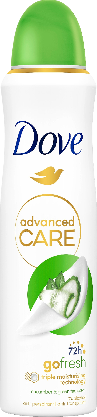 Dove 72h Advanced Care Go Fresh Cucumber & Green Tea Scent Antiperspirantti Deo Spray 150ml