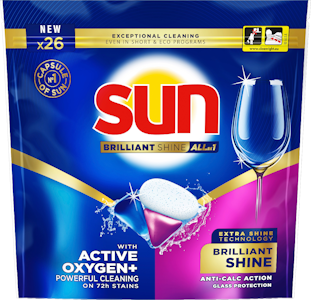 Sun Absolute Brilliant Shine konetiskitabletti All-in1 26tab