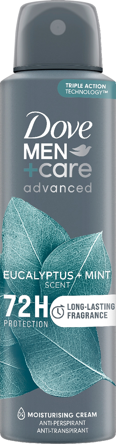 Dove 72h Men+Care Advanced Eucalyptus + Mint Antiperspirantti Deo Spray 150ml