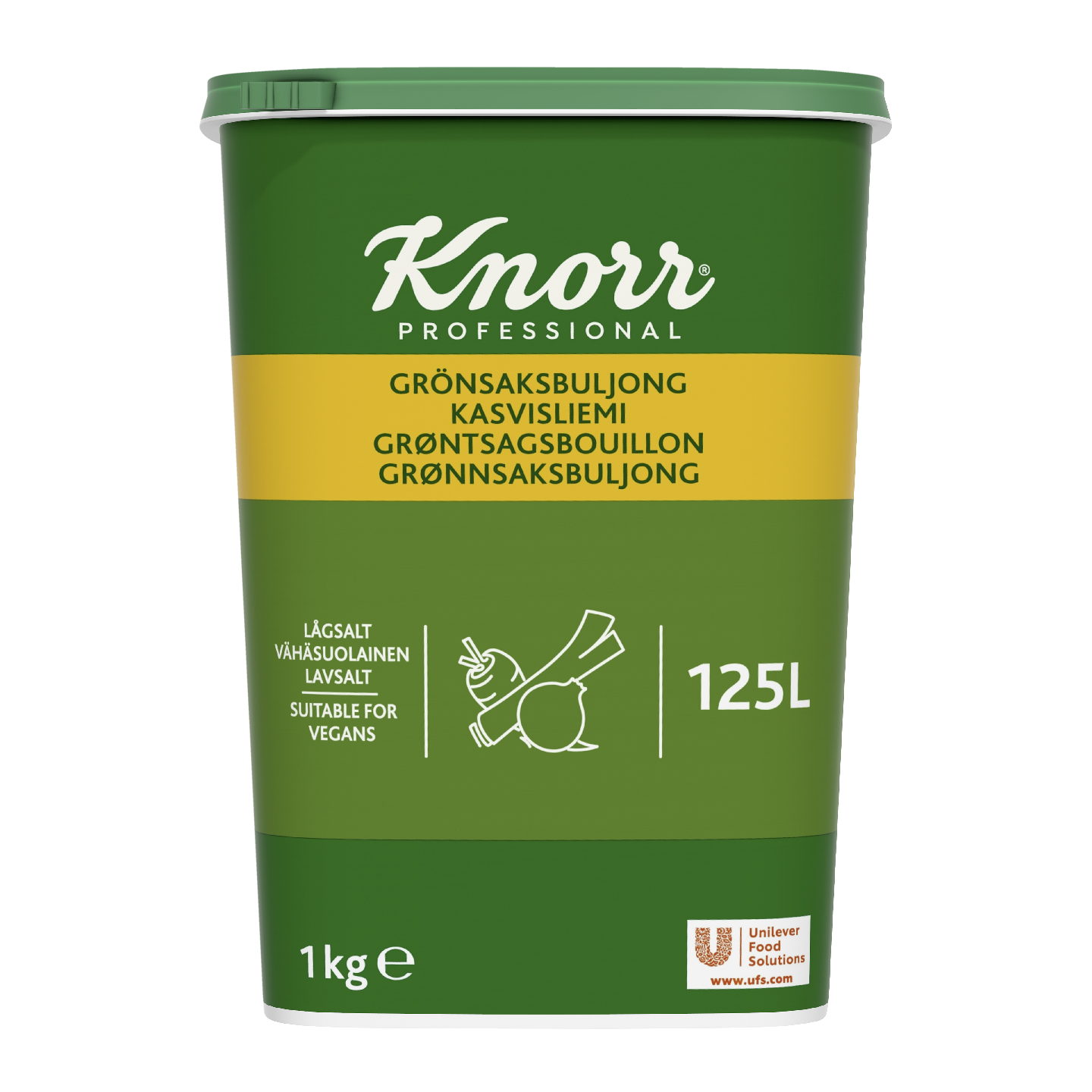 Knorr Kasvisliemijauhe vähäsuolainen 1kg/125l