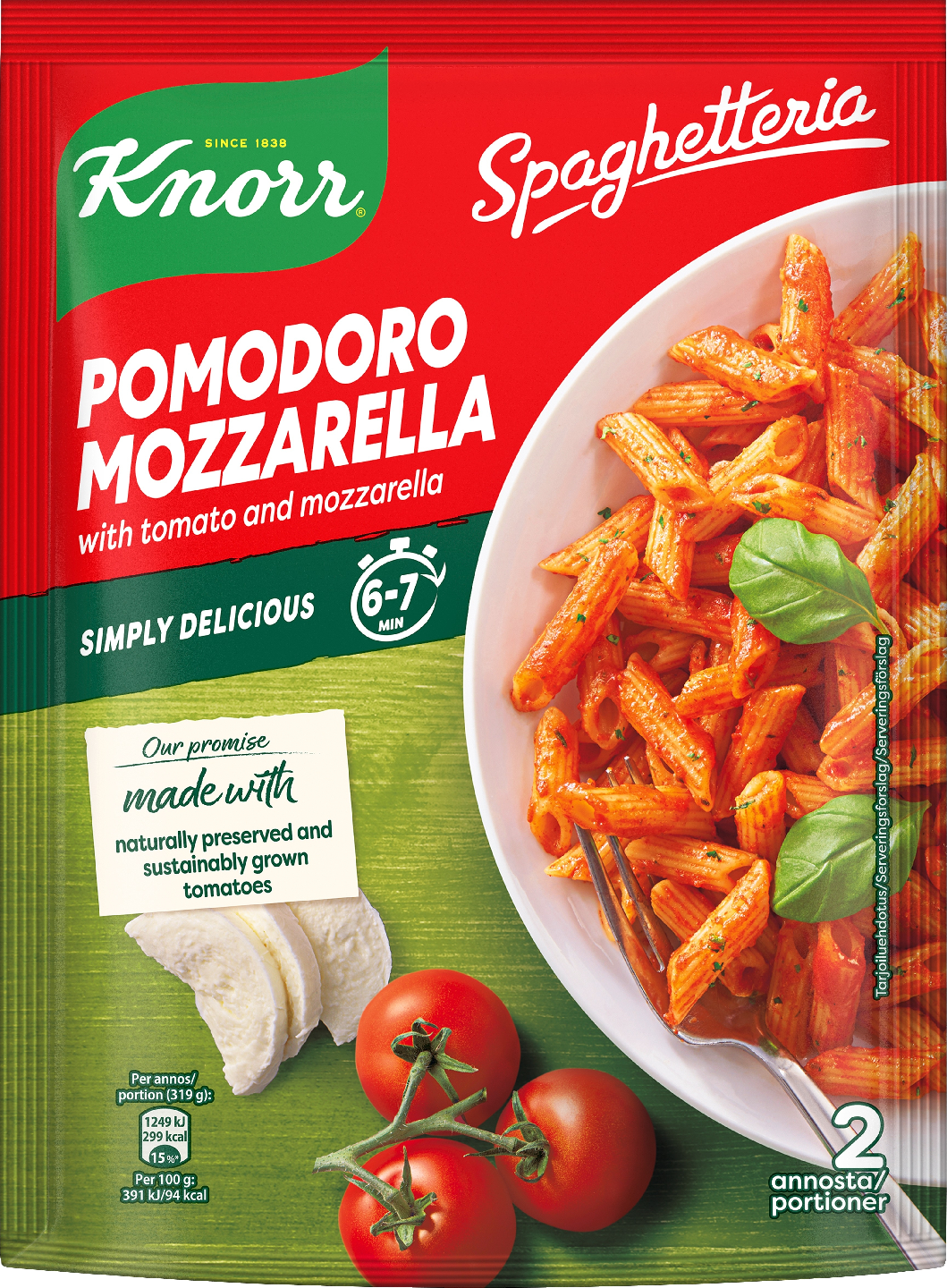 Knorr Spaghetteria 163g mozzarella