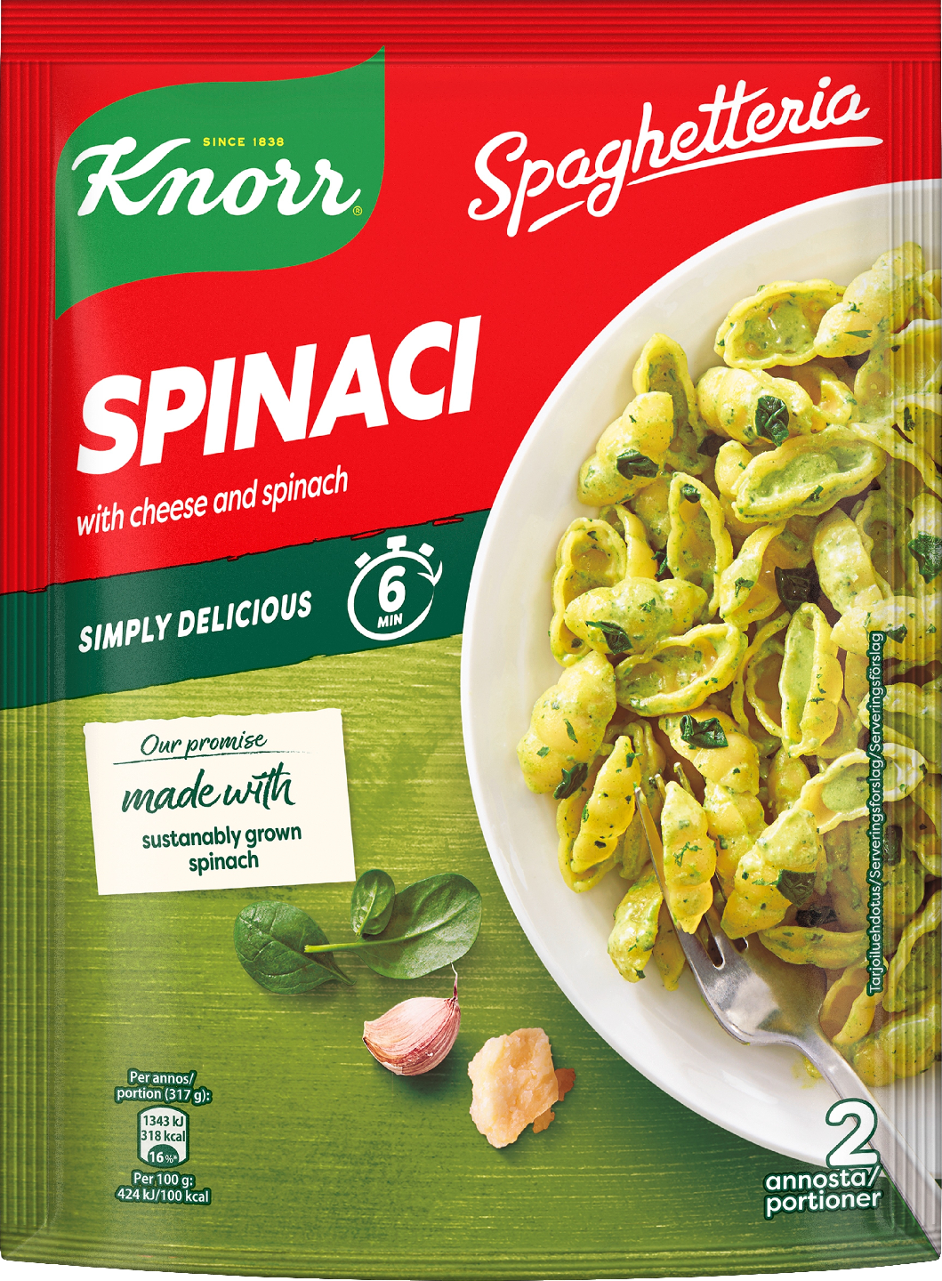 Knorr Spaghetteria 160g Spinaci