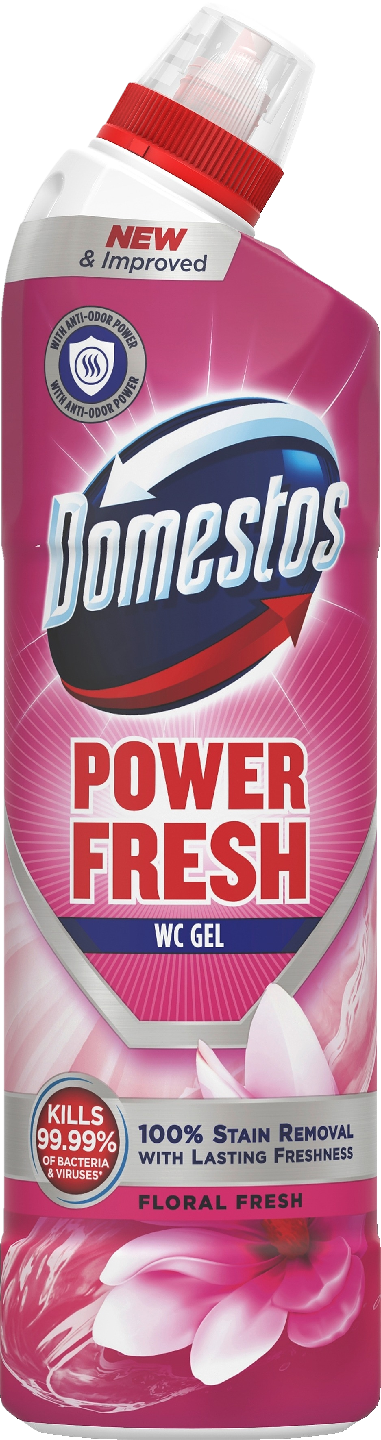 Domestos Power Fresh WC-geeli 750ml Floral Fresh