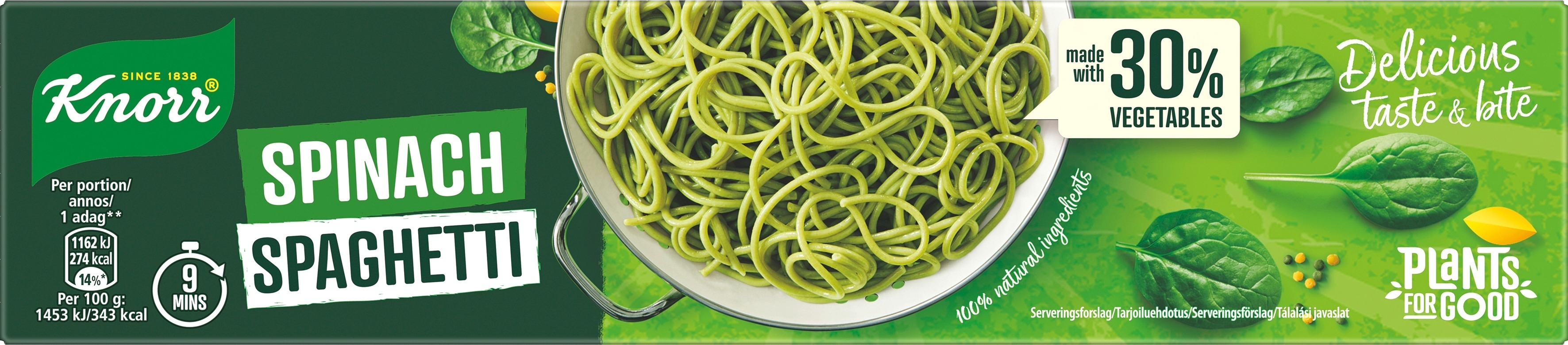 Knorr Spinach Spaghetti Pasta 300g