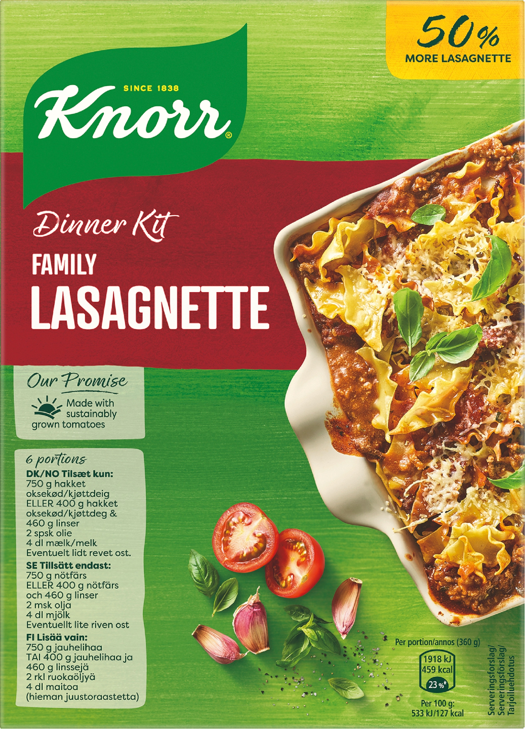 Knorr Family Lasagnette Ateria-aines 338g
