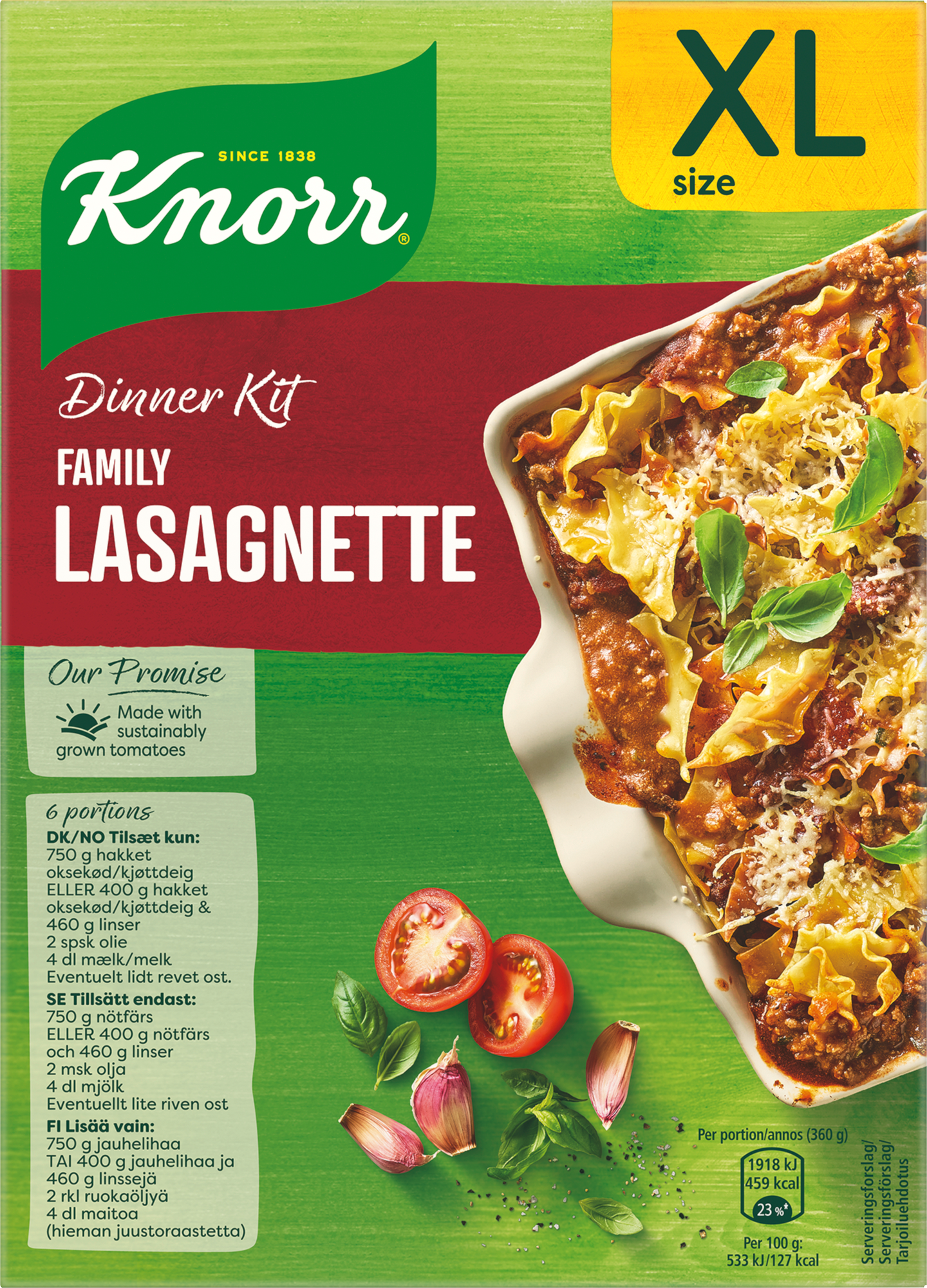 Knorr Family Lasagnette Ateria-aines 335g