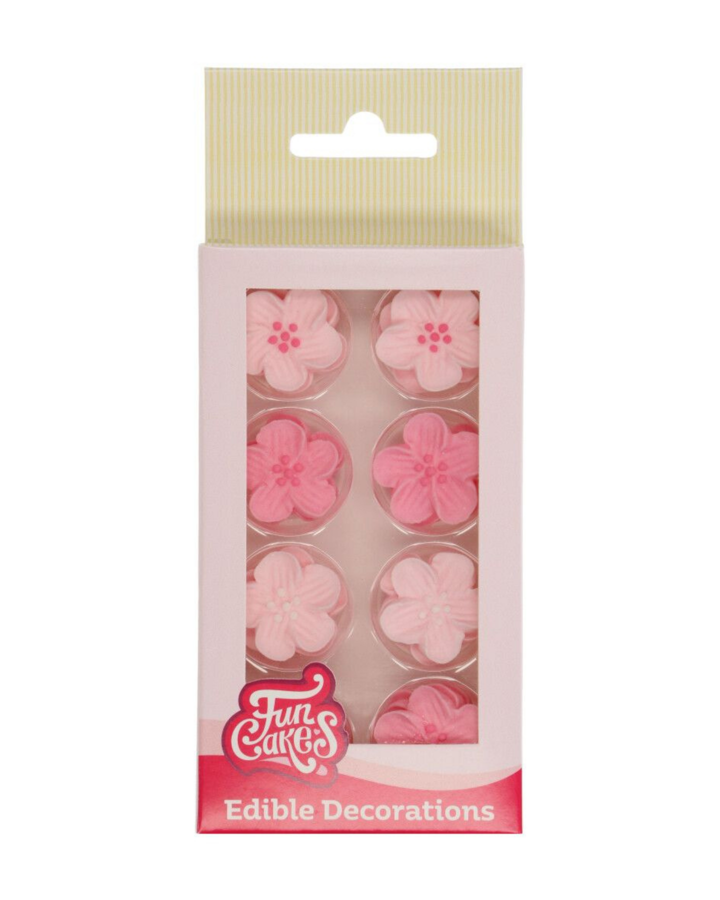 FunCakes syötävä koriste, kukkalajitelma pinkki 24kpl 37g
