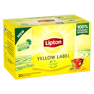 Lipton Yellow label musta tee 40g 20p