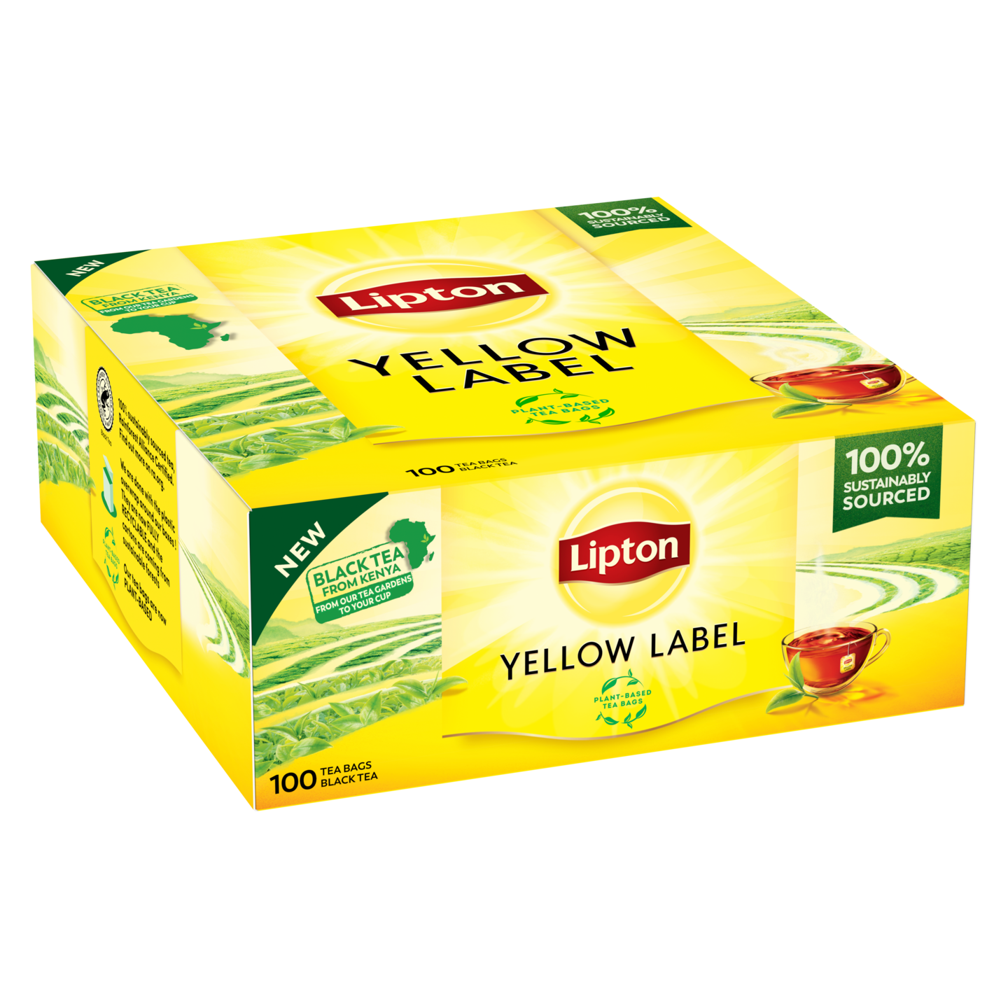 Lipton Yellow label musta tee 200g 100p