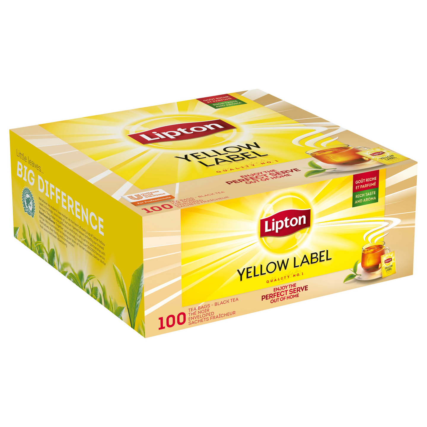 Lipton HoReCa musta tee Yellow Label  100 x 1,6g RFA