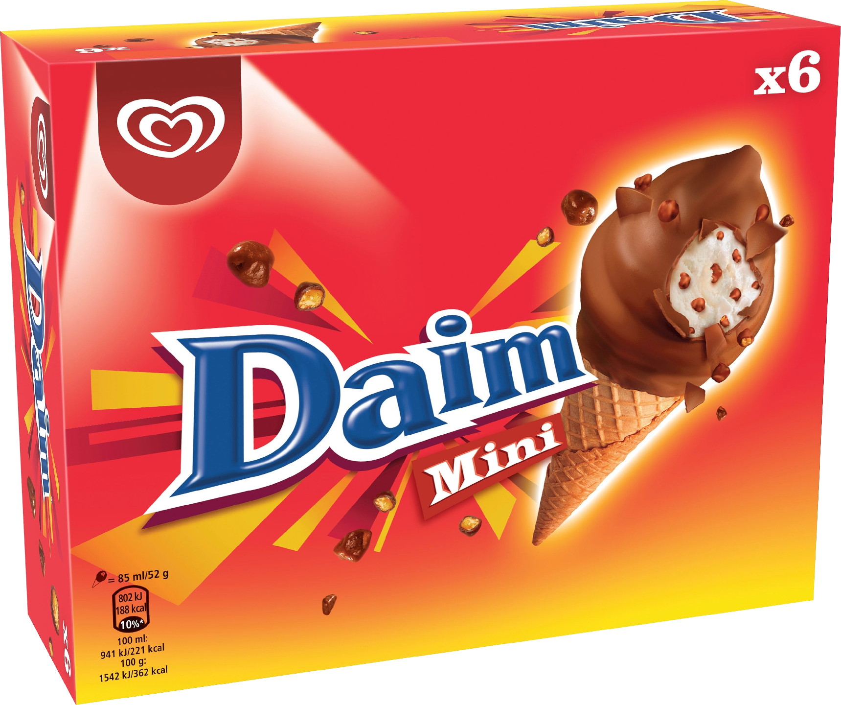 Daim Mini-tuutti 6x85 ml