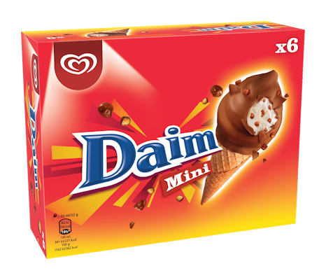 Daim Mini-tuutti 6x85 ml