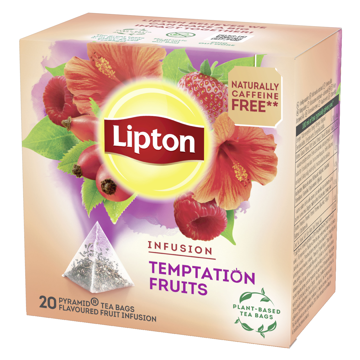 Lipton Temptation Fruits pyramidi yrttitee 20ps 40g