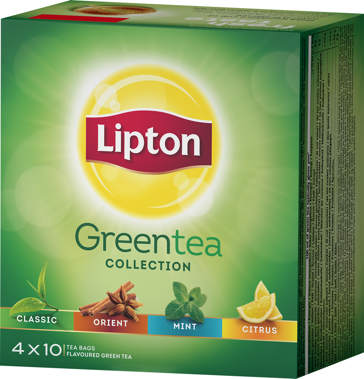Lipton Green Tea Collection 4x10 teepussia Rainforest Alliance
