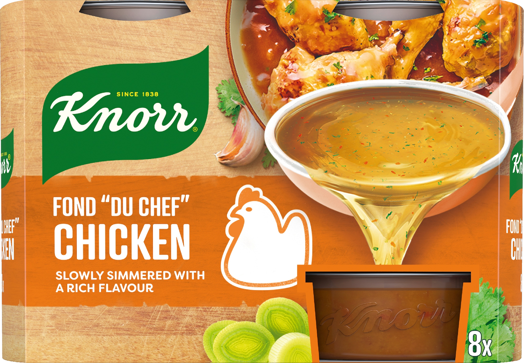 Knorr FOND DU CHEF Kana-annosfondi 8 x 28 g