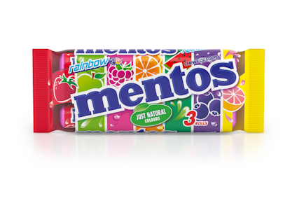 Mentos Rainbow karkkipastillit 3-pack 112,5g