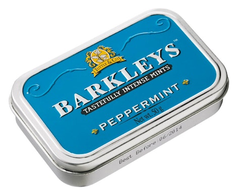 Barkleys peppermint piparmintun makuinen pastilli 50g