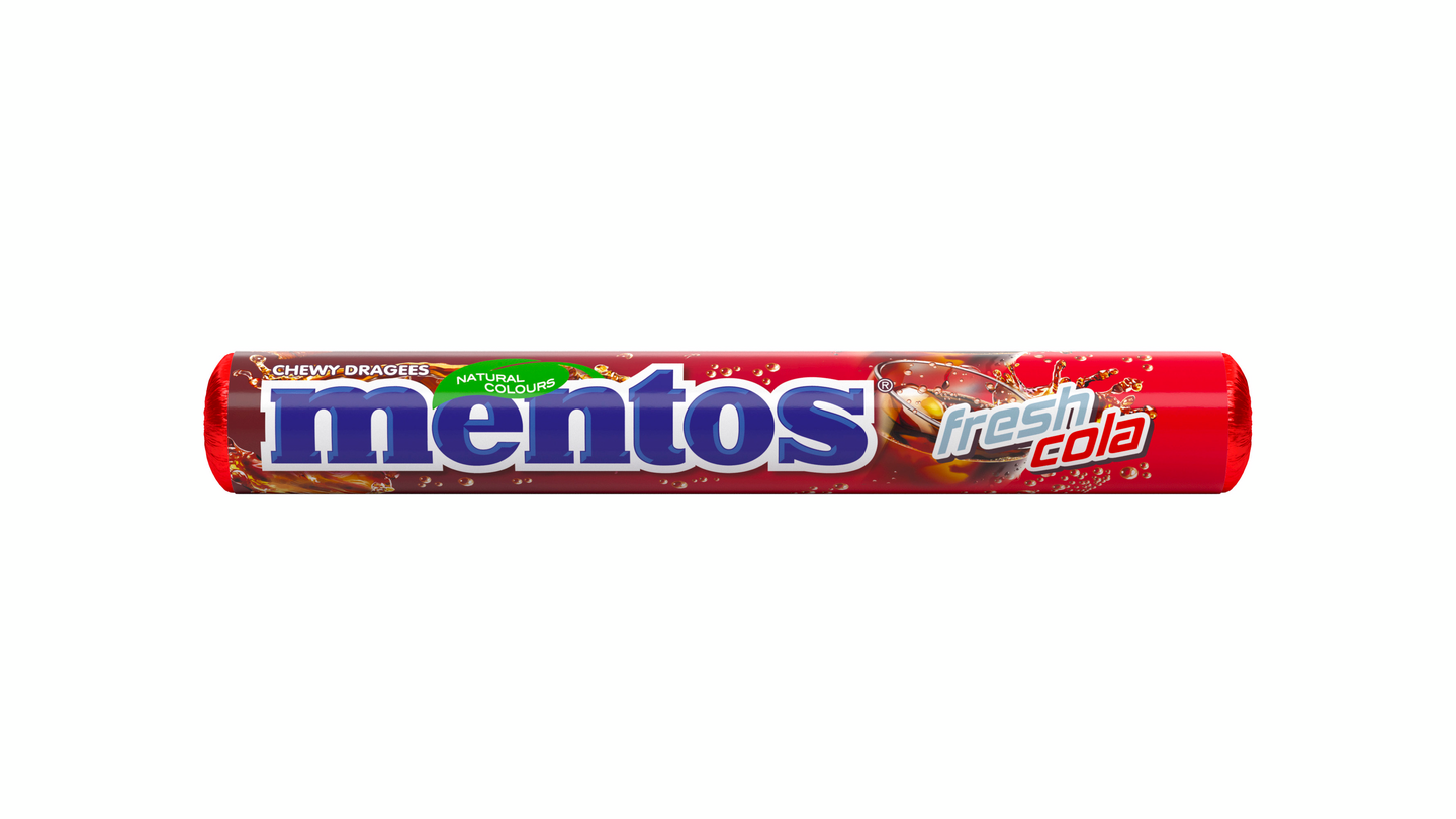 Mentos Fresh Cola 38g makeinen