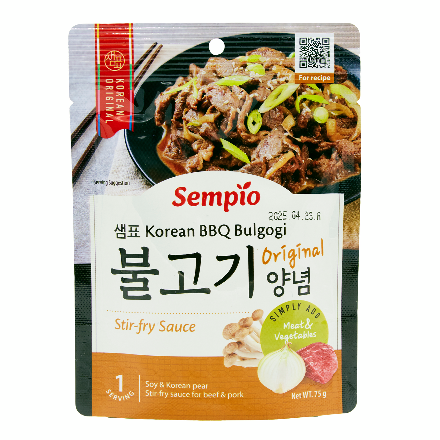 Sempio korealainen BBQ Bulgogi kastike 75 g