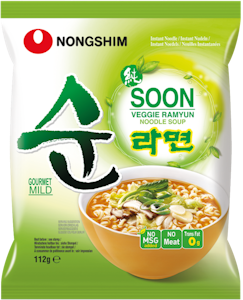 Nongshim pikanuudelit 112g Soon Veggie Ramyun