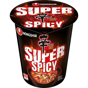 Nongshim Shin Cup 68g Super Spicy  supermausteinen kuppinuudeli