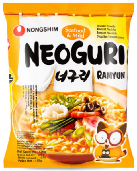 Nongshim Neoguri Ramyun pikanuudelit 120g Seafood Mild