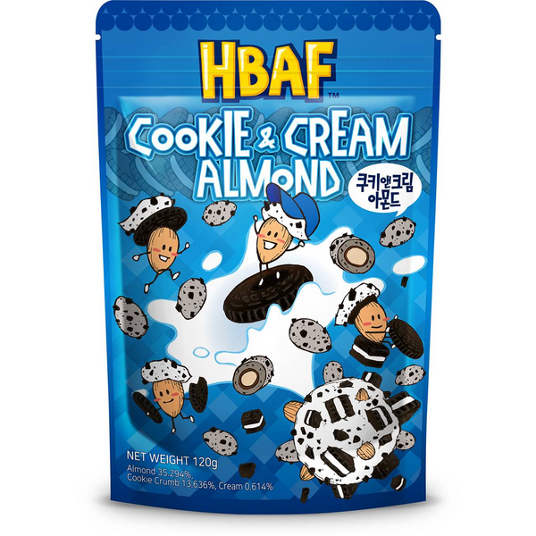 Hbaf Almond 120g Cookie & Cream