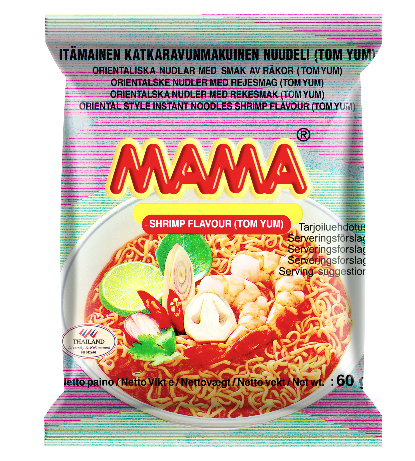 Mama Katkaravunmakuinen nuudeli 60g