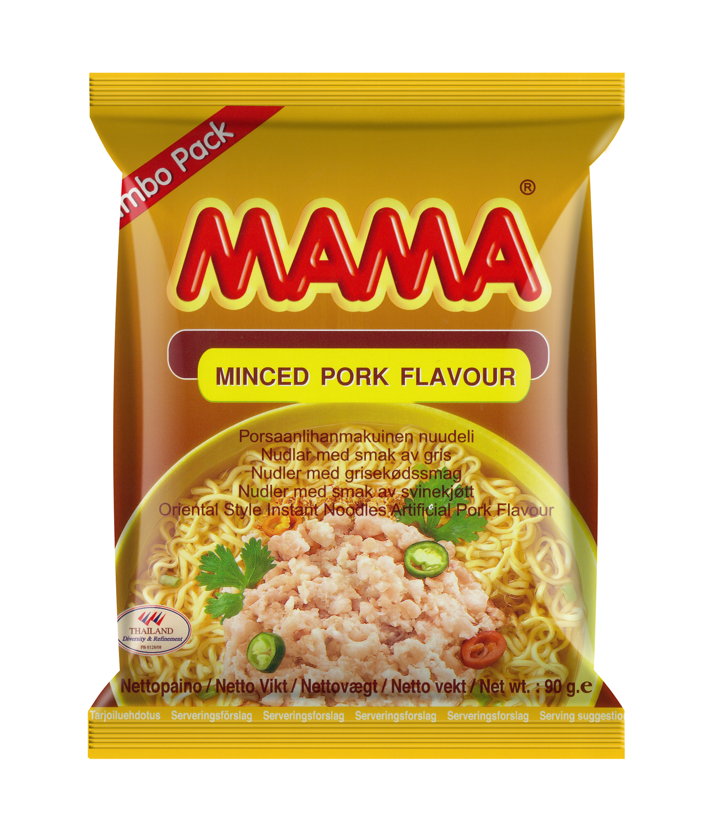 Mama Porsaanlihanmakuinen nuudeli 90g