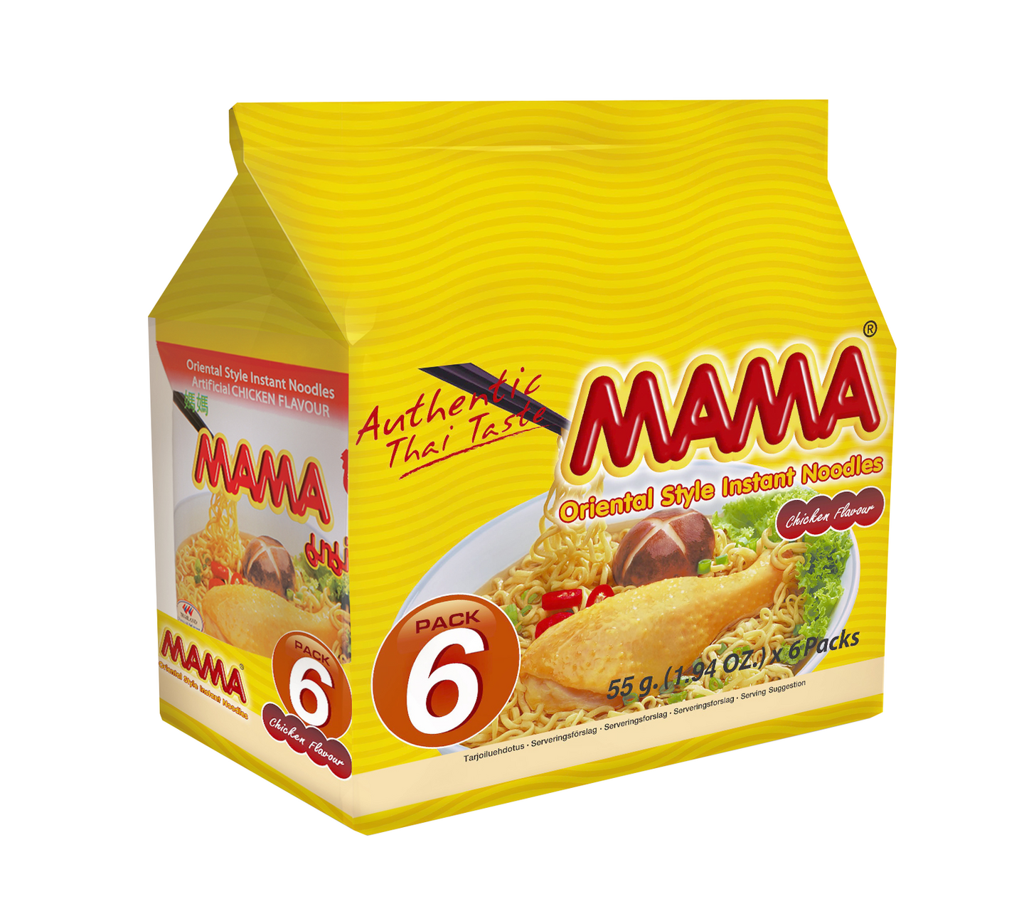 Mama kananmakuinen nuudeli 6x55g VARTTILAVA