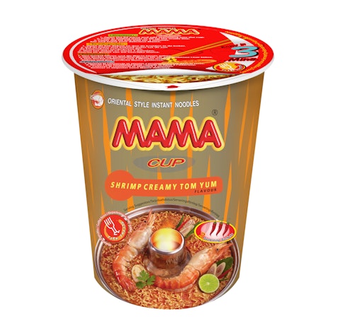 Mama Creamy Tom Yum kuppinuudeli 70g | K-Ruoka Verkkokauppa