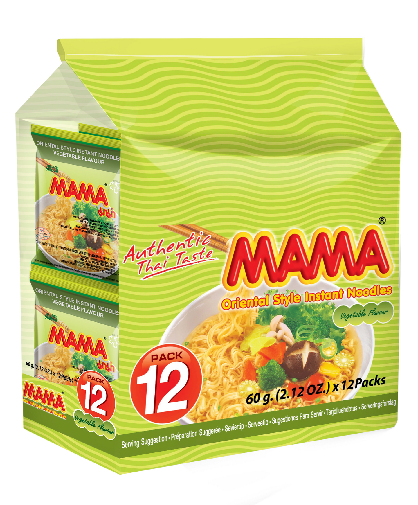 Mama Itämainen vihanneksenmakuinen nuudeli 12x60g