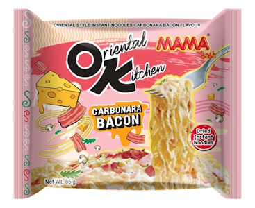 Mama OK Sekoittaen paistettu Carbonara-Pekoni Nuudeli 85g