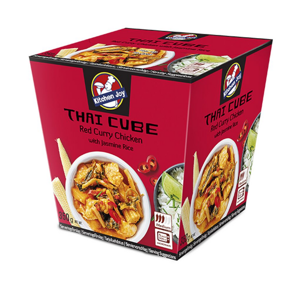 Kitchen Joy Thai-Cube Red Curry kanaa ja jasmiiniriisi 350g pakaste