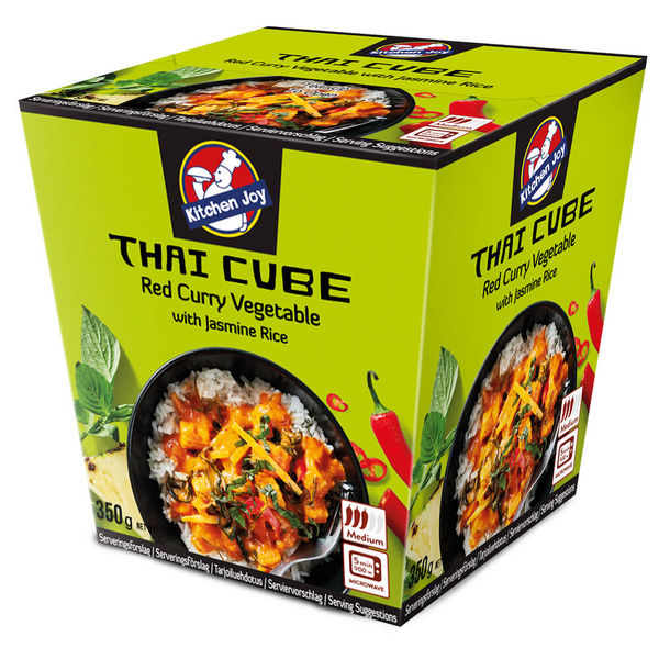 350g Kitchen Joy Thai-Cube Sweet Chili Chicken Teriyaki with Jasmine rice  frozen meal