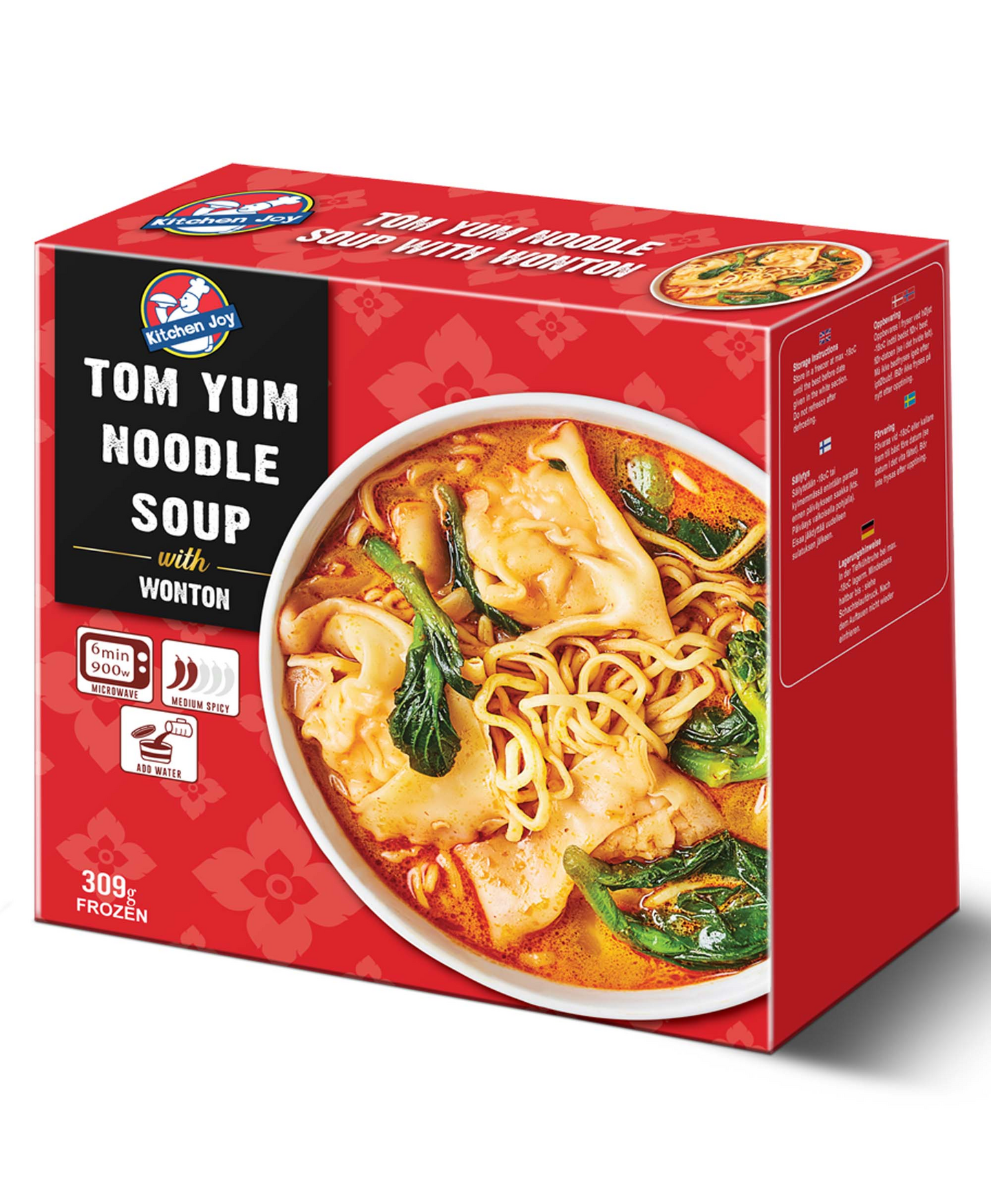 Kitchen Joy Tom Yum Wonton nuudelikeitto katkaravuilla 309g