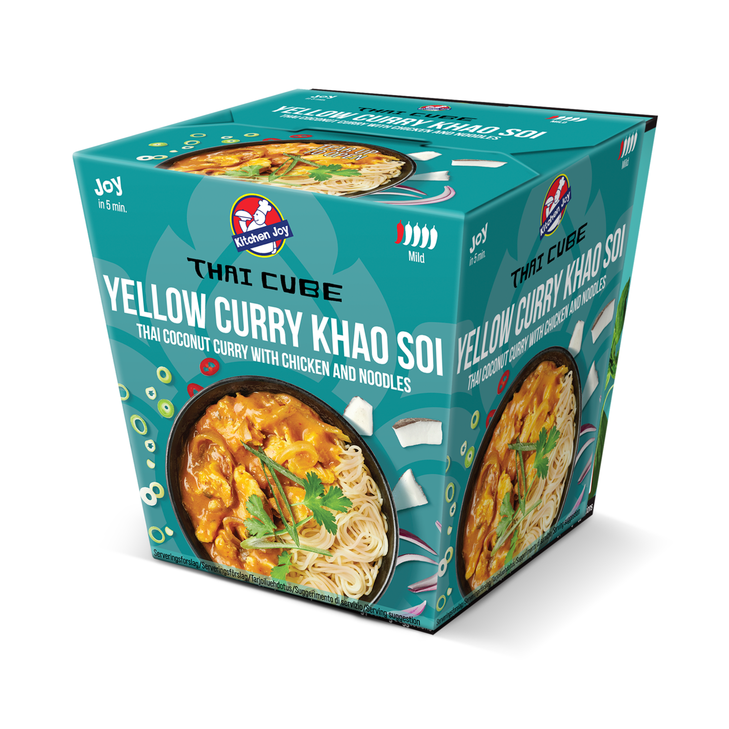 Kitchen Joy Yellow Curry Khao Soi -kanaa ja nuudeleita 320g pakaste