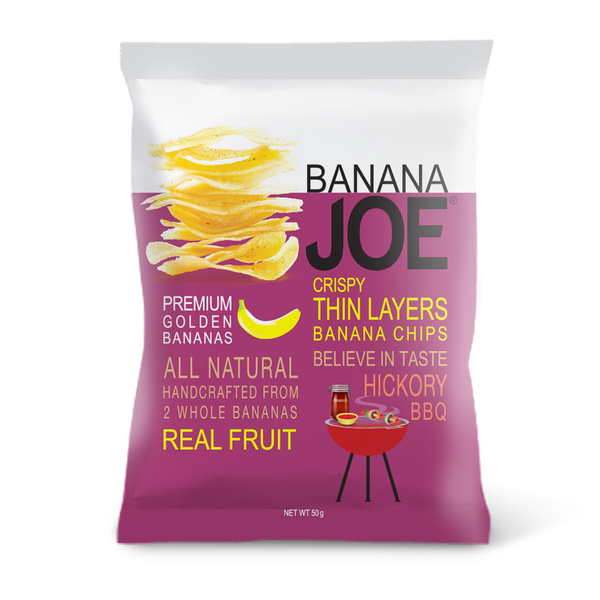 Banana Joe 50g Hickory BBQ Chips banaanisipsi KRuoka Verkkokauppa