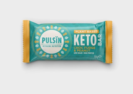 Pulsin Suklaafudge & maapähkinä ketoproteiinipatukka 50g