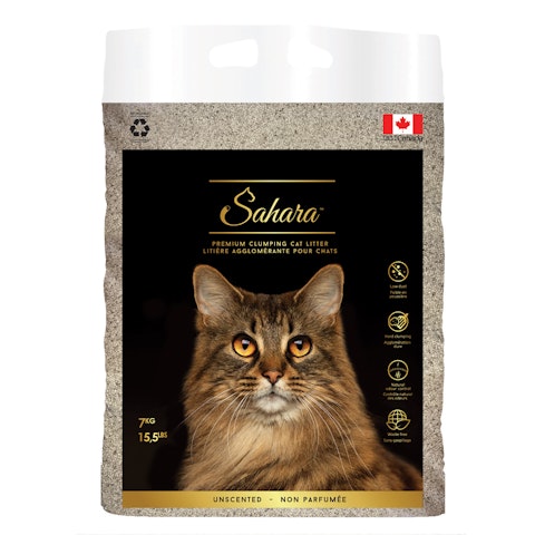 Sahara Premium paakkuuntuva kissanhiekka hajustamaton 7kg