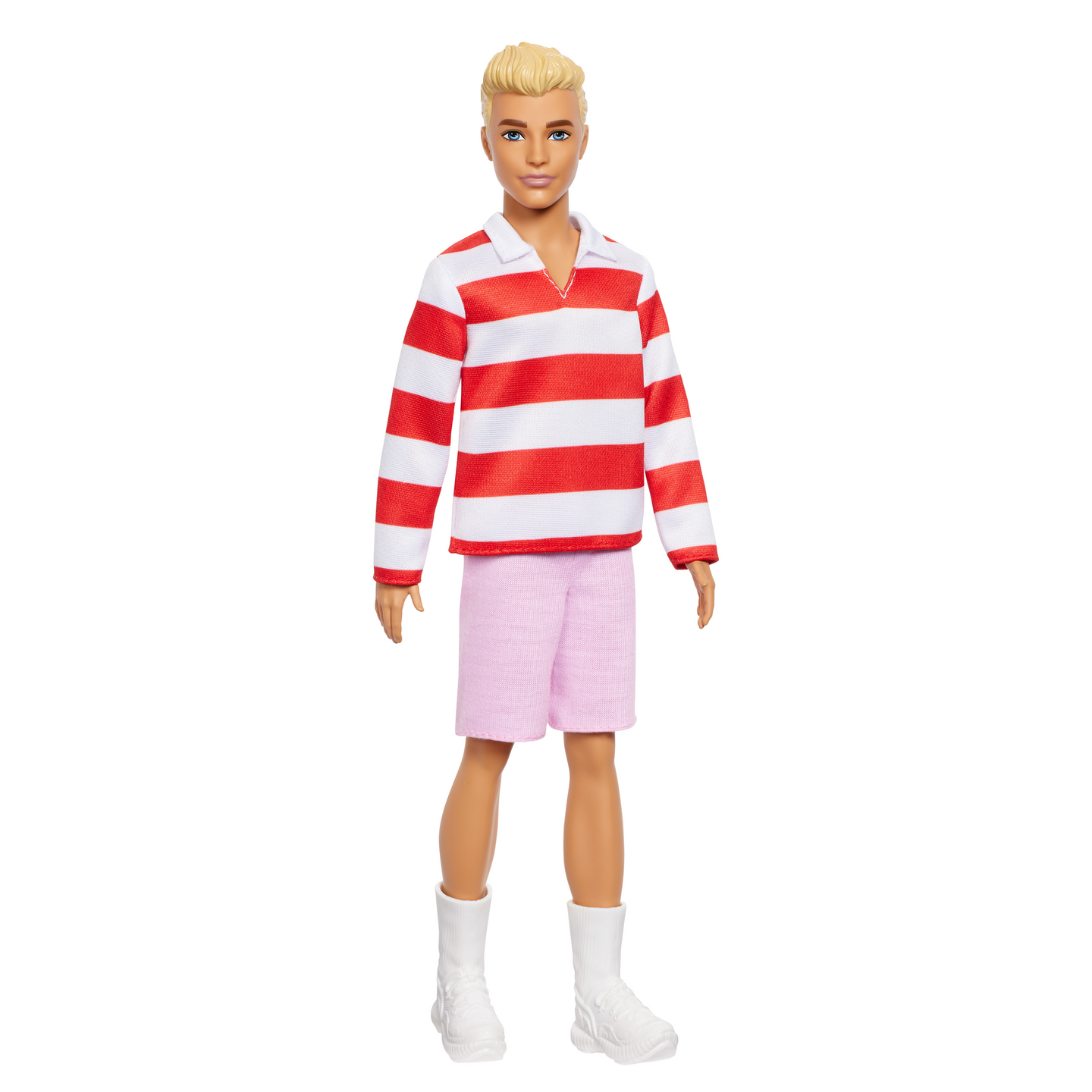 Barbie Ken Fashionista raidallisessa paidassa