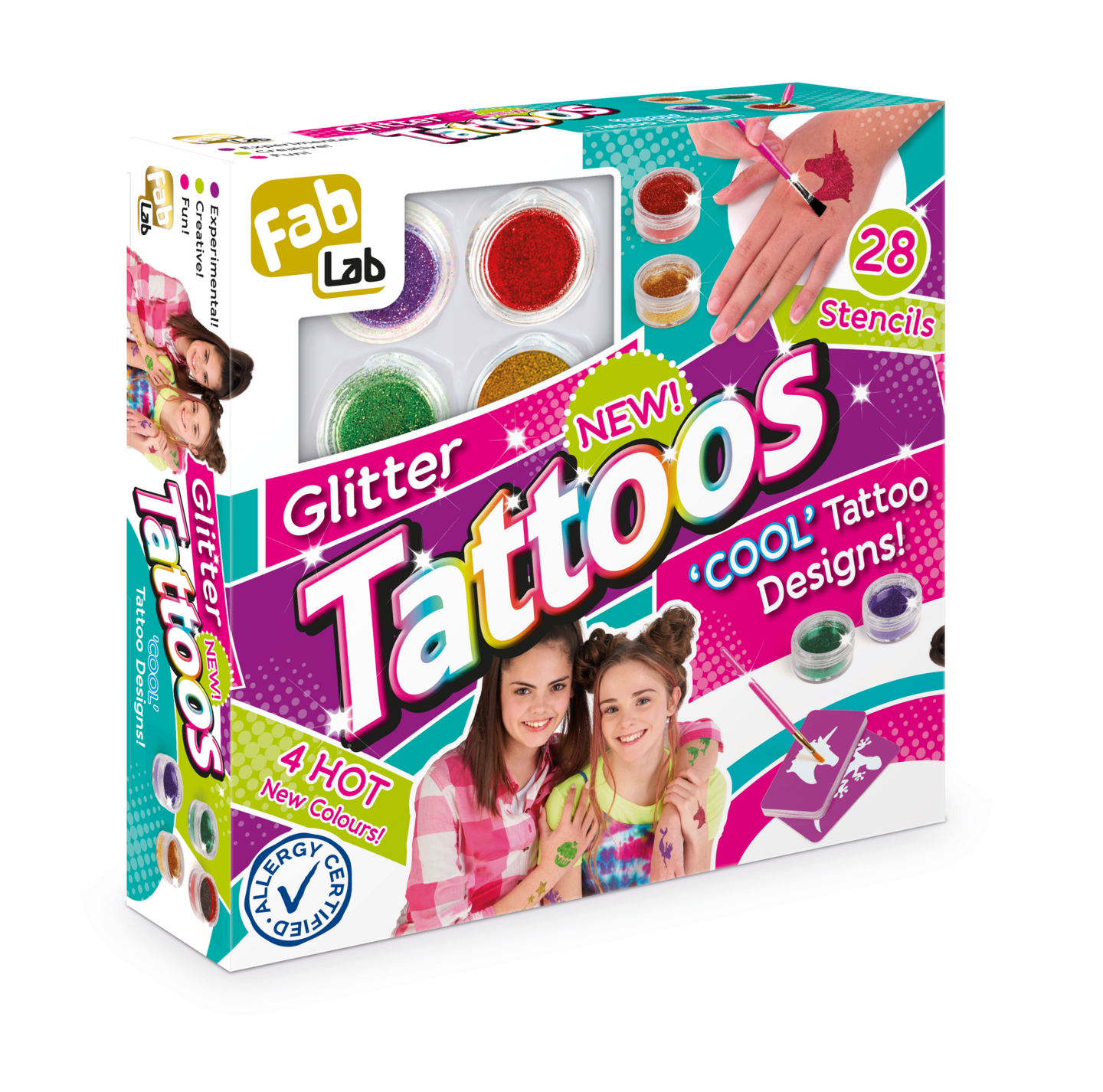 FabLab Glitter Tattoos -tatuoinnit