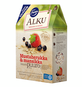 Fazer Alku Mustaherukka & mansikka pikakaurapuuro 400 g